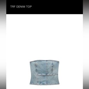 ZARA TRF Denim Top
